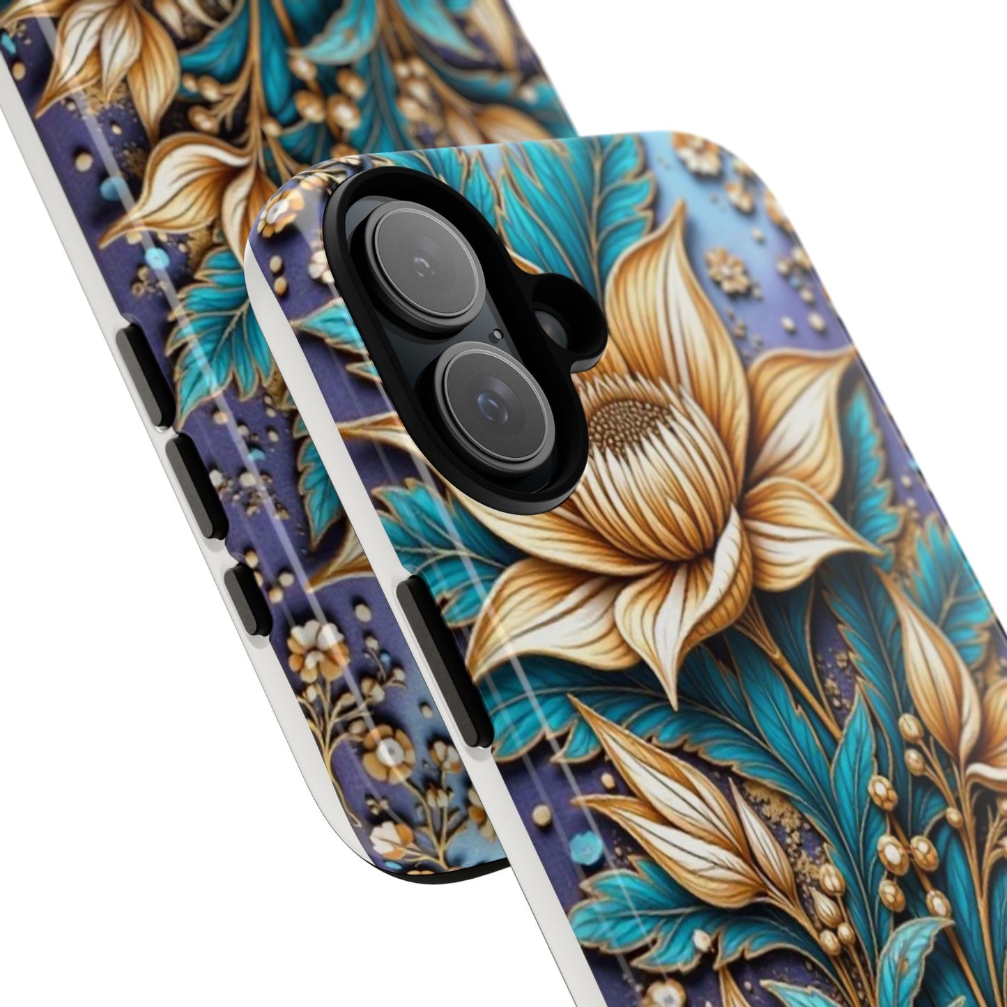 Golden Chrysanthemum: Floral Stained Glass Masterpiece