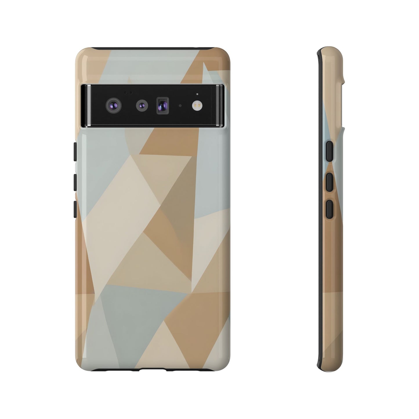 Neutral Geometrical Triangular Abstract Pattern