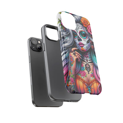 Sugar Skull Goddess – Día de los Muertos Floral Queen Mobile Cover