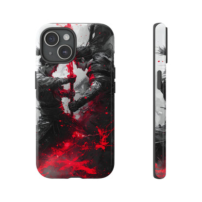 Duel of Fates | Red Energy Samurai Clash Phone Case for iPhone, Samsung & Pixel