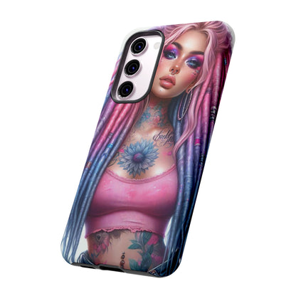 Boho Dream – Vibrant Dreadlocks & Floral Ink Mobile Cover