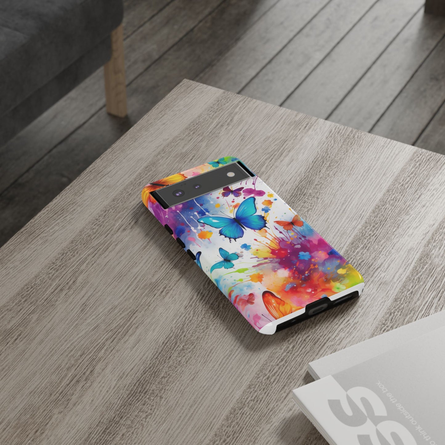 Vibrant Watercolor Butterfly Mobile Case