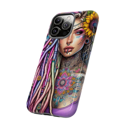 Boho Mandala Goddess – Ethereal Tattoo Art Mobile Cover