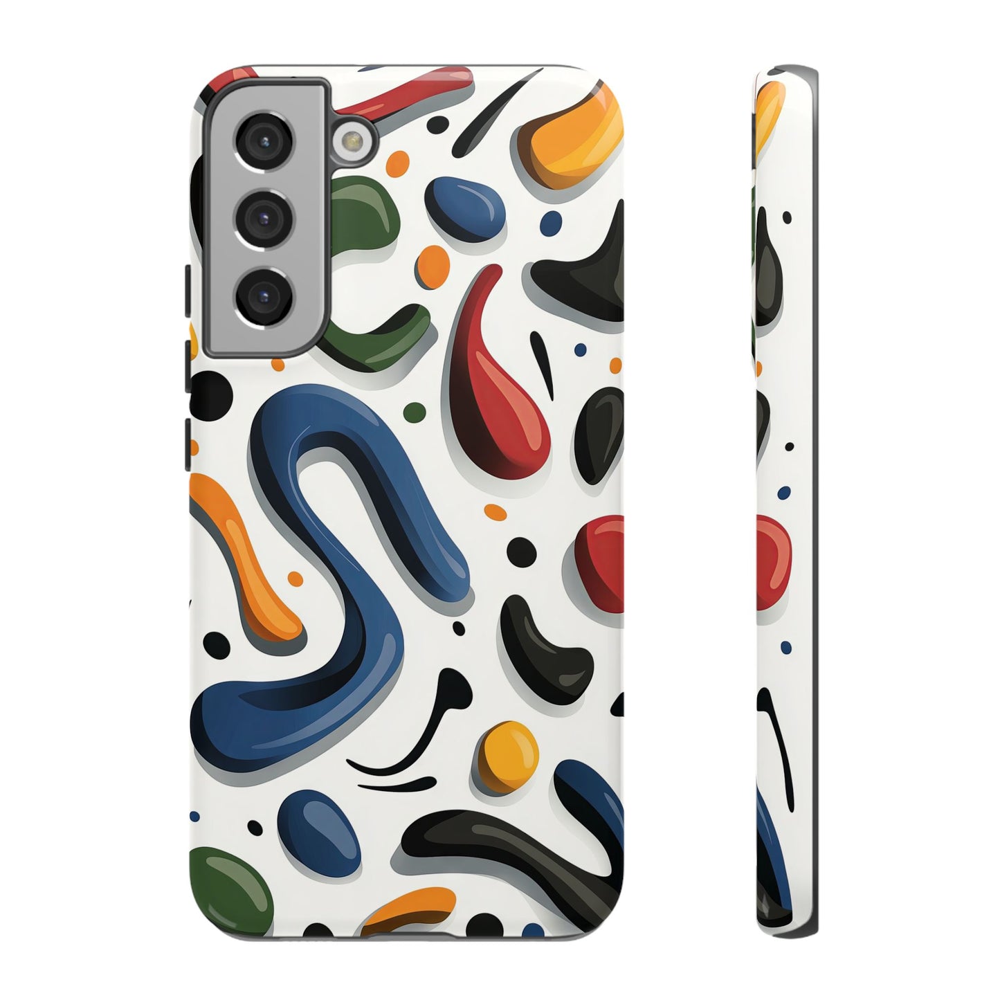 Color Cascade – Glossy Abstract Blob Case for iPhone, Pixel & Samsung