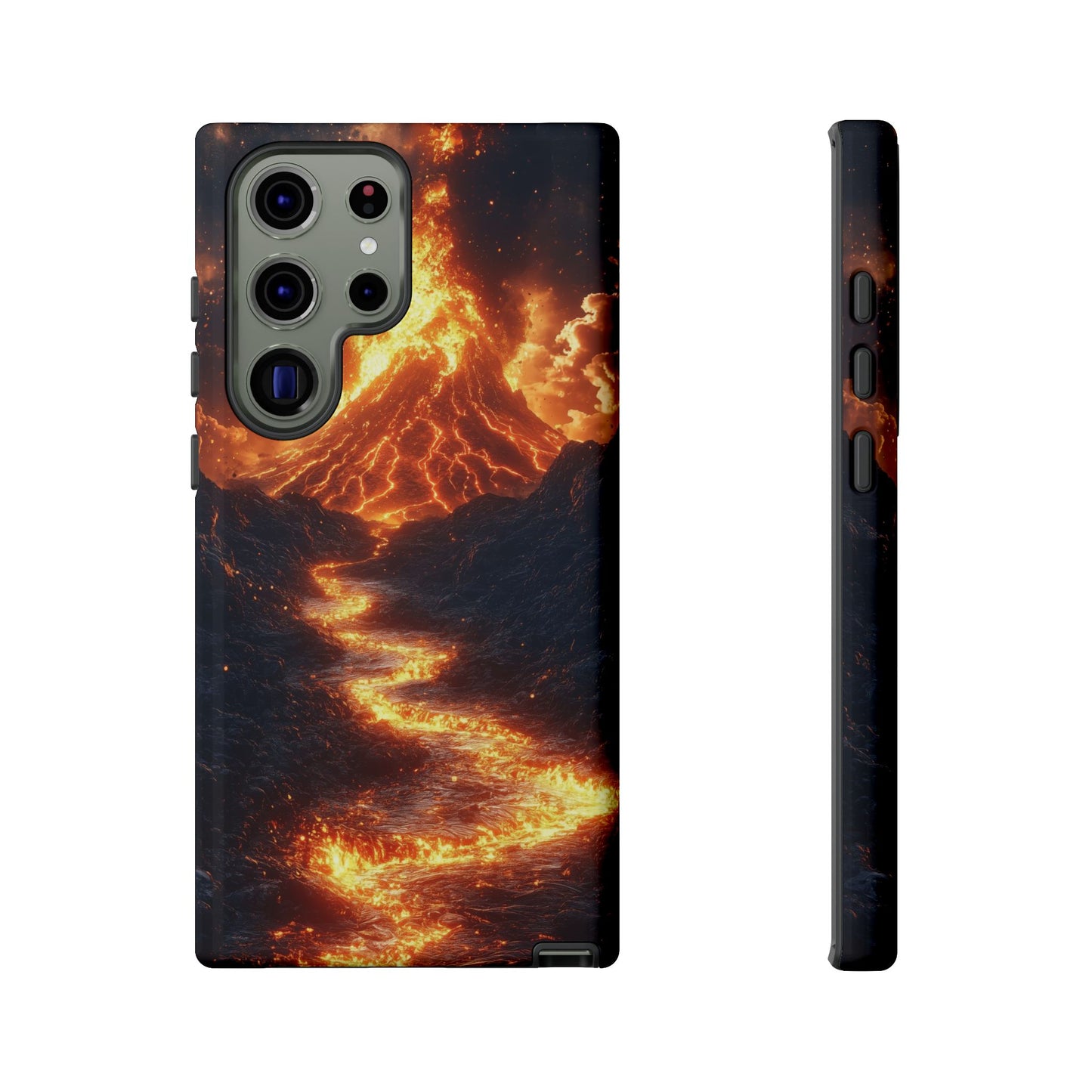 Erupting Volcano Lava Flow Phone Case for iPhone, Samsung & Pixel