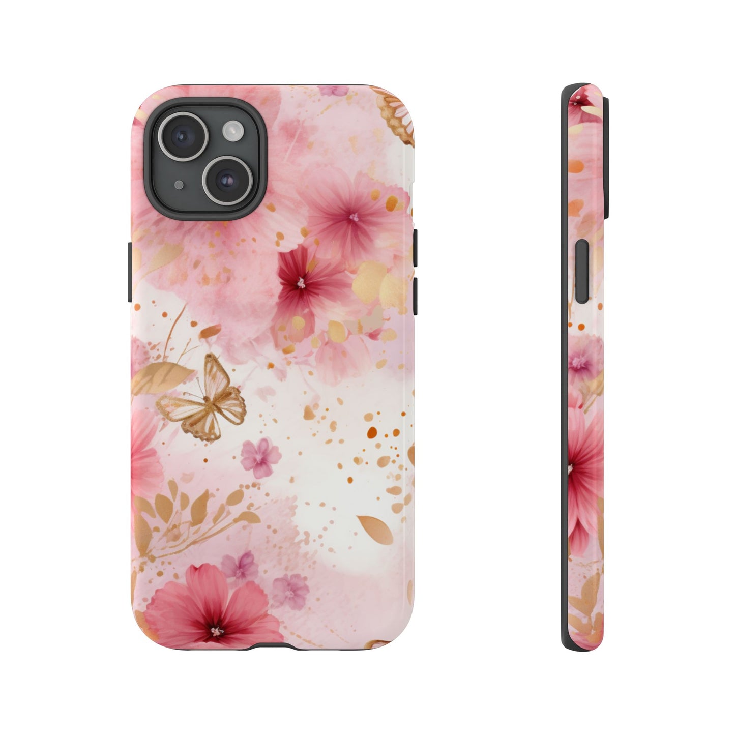 Blush Elegance Floral Mobile Case