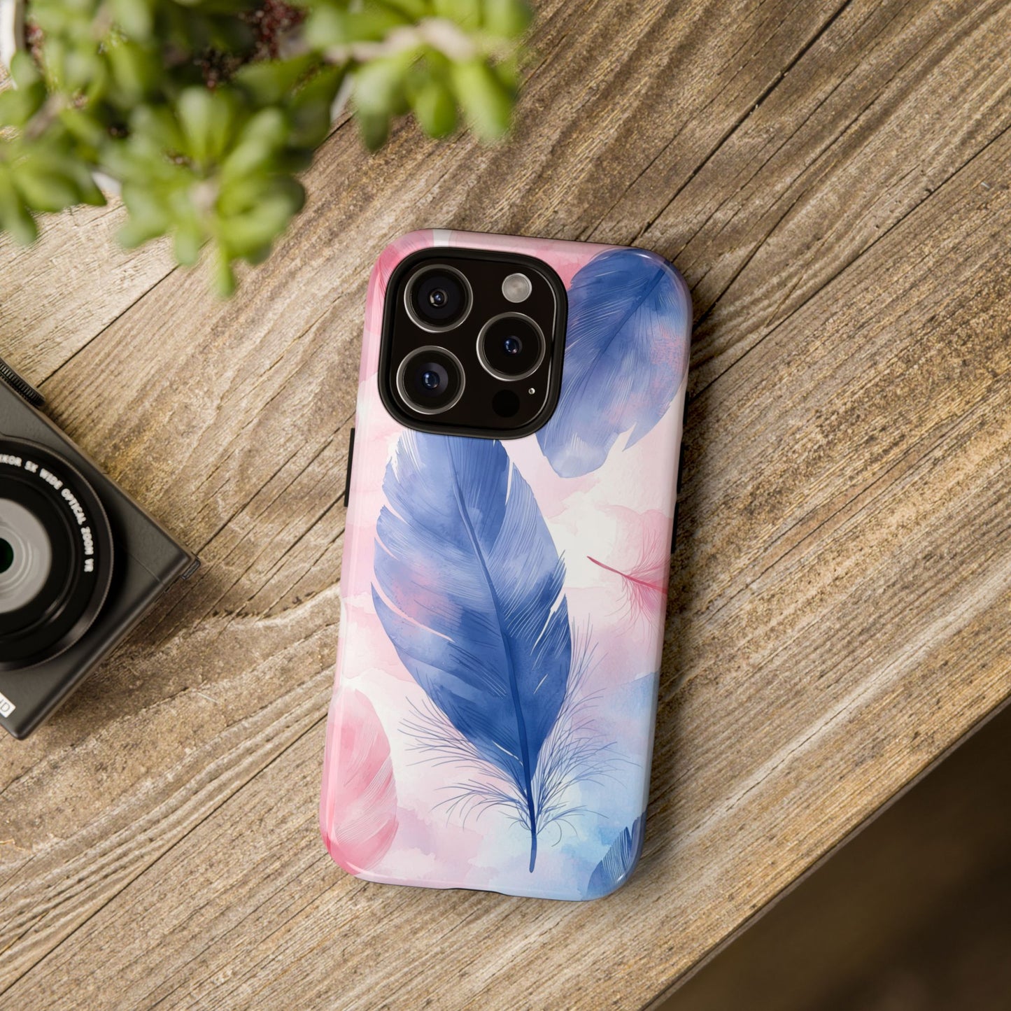 Pastel Plume Watercolor Phone Case for iPhone, google Pixel & Samsung