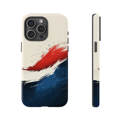 Crimson Tide – Artistic Brushstroke Abstract Case for iPhone, Google Pixel, Samsung