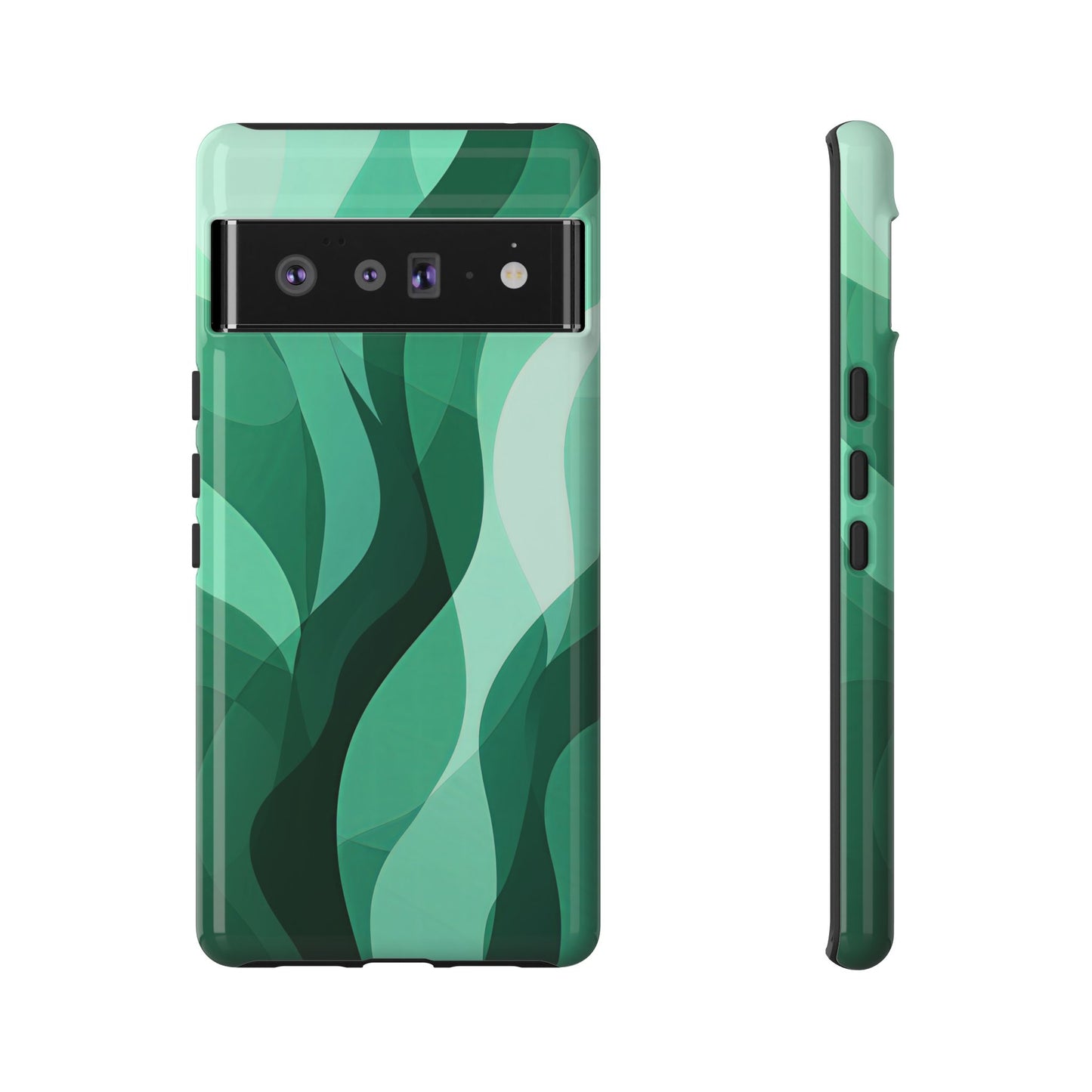 Verdant Flow – Abstract Nature-Inspired Phone Case for iPhone, Samsung & Pixel