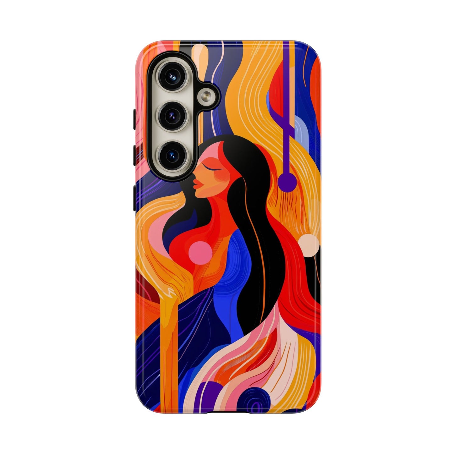 Muse in Motion – Abstract Goddess Phone Case for iPhone, Samsung & Pixel