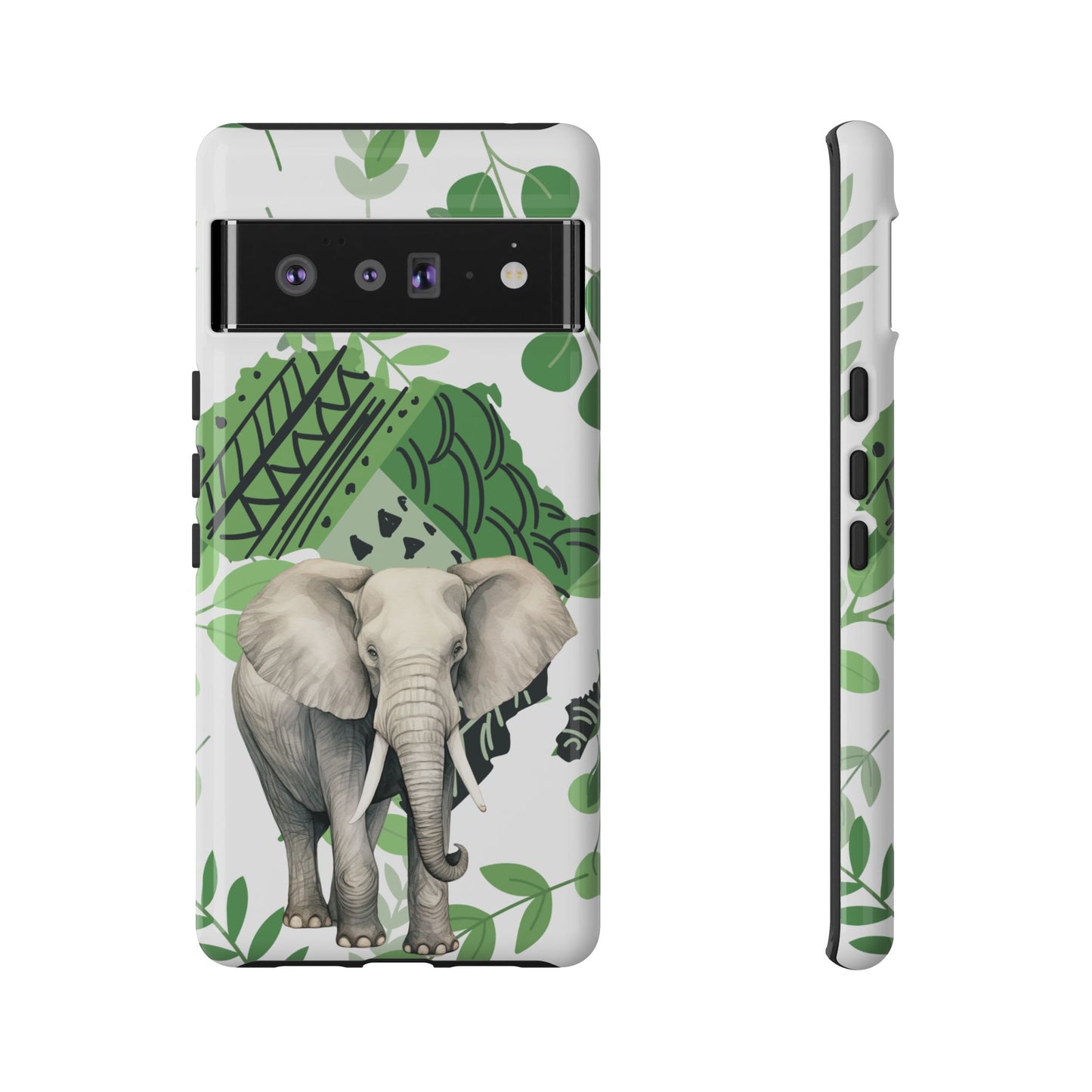 Tropical Elephant Mobile Cover – Nature-Inspired Boho Art