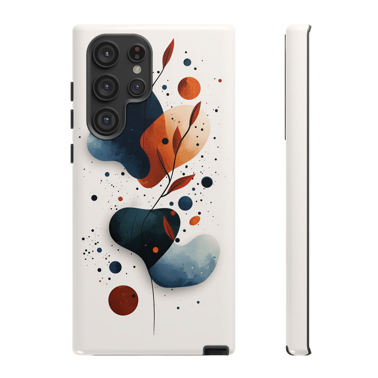 Celestial Bloom – Minimal Abstract Phone Case for iPhone, Samsung & Pixel