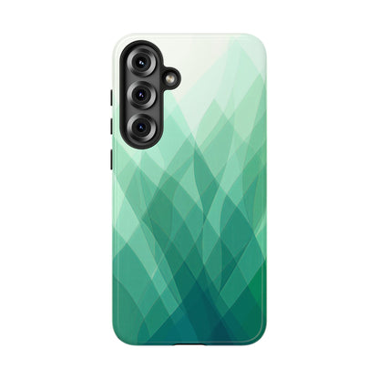 Verdant Flow – Abstract Green Wave Phone Case for iPhone, Samsung & Pixel