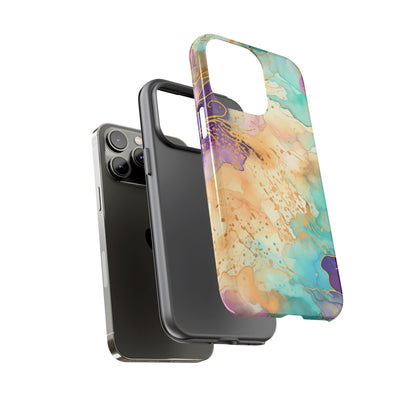 Golden Aura Abstract Watercolor Mobile Case