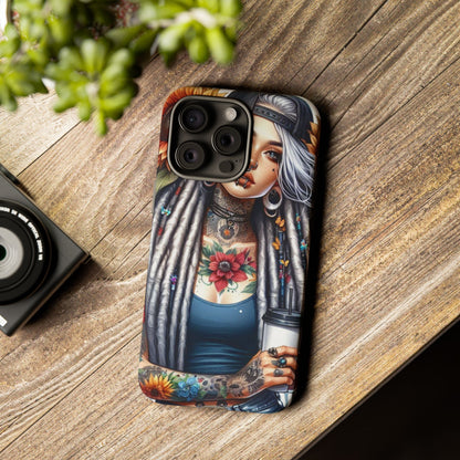 Sunflower Queen – Boho Rebel Tattoo Mobile Cover