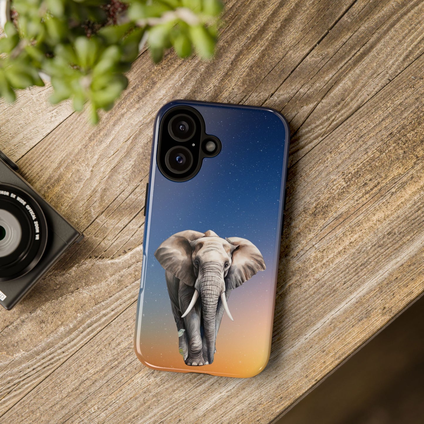 Celestial Elephant Mobile Cover – Dreamy Night Sky Aesthetic