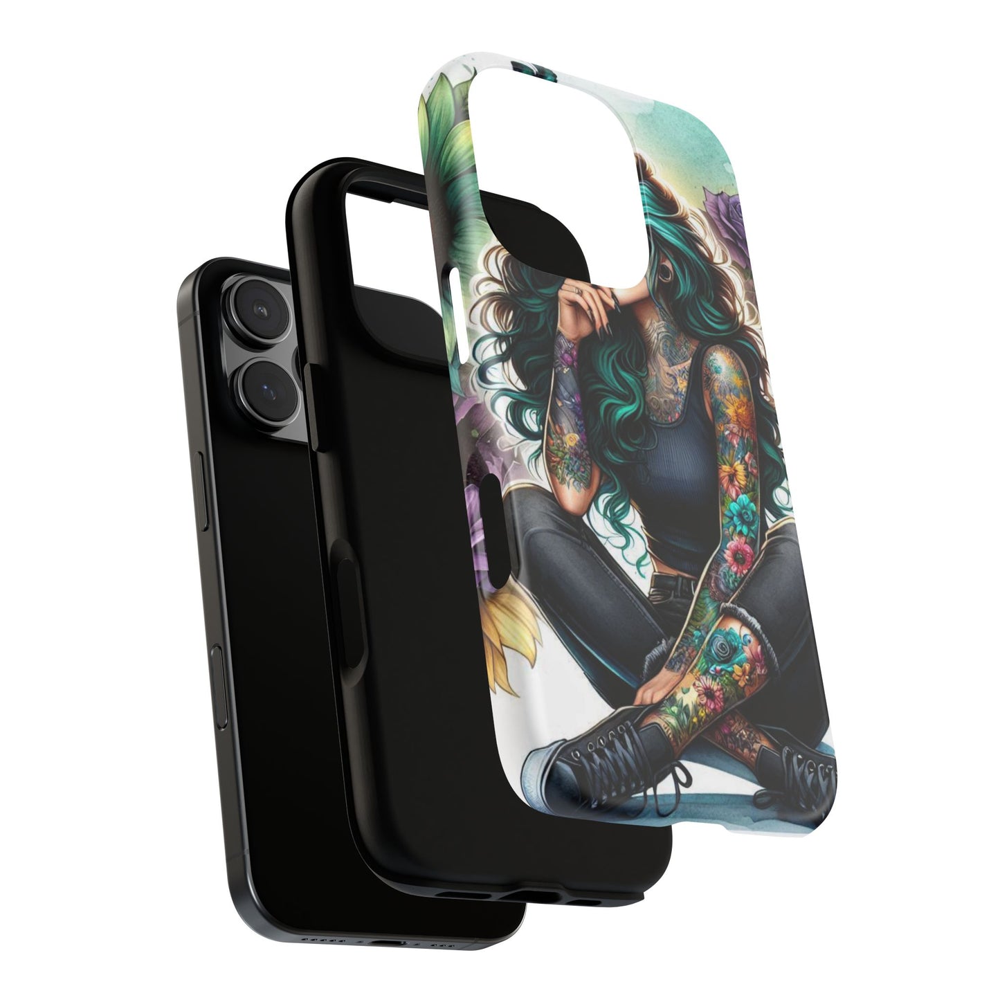 Urban Wildflower – Edgy Tattooed Beauty Mobile Cover