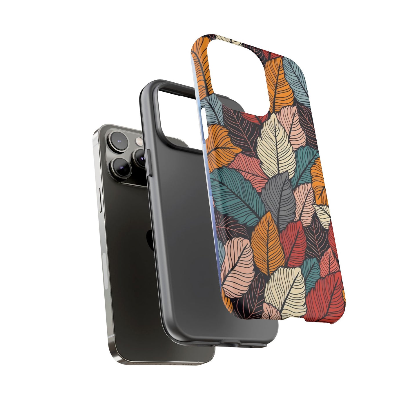 Colorful Abstract Leaves Pattern Design