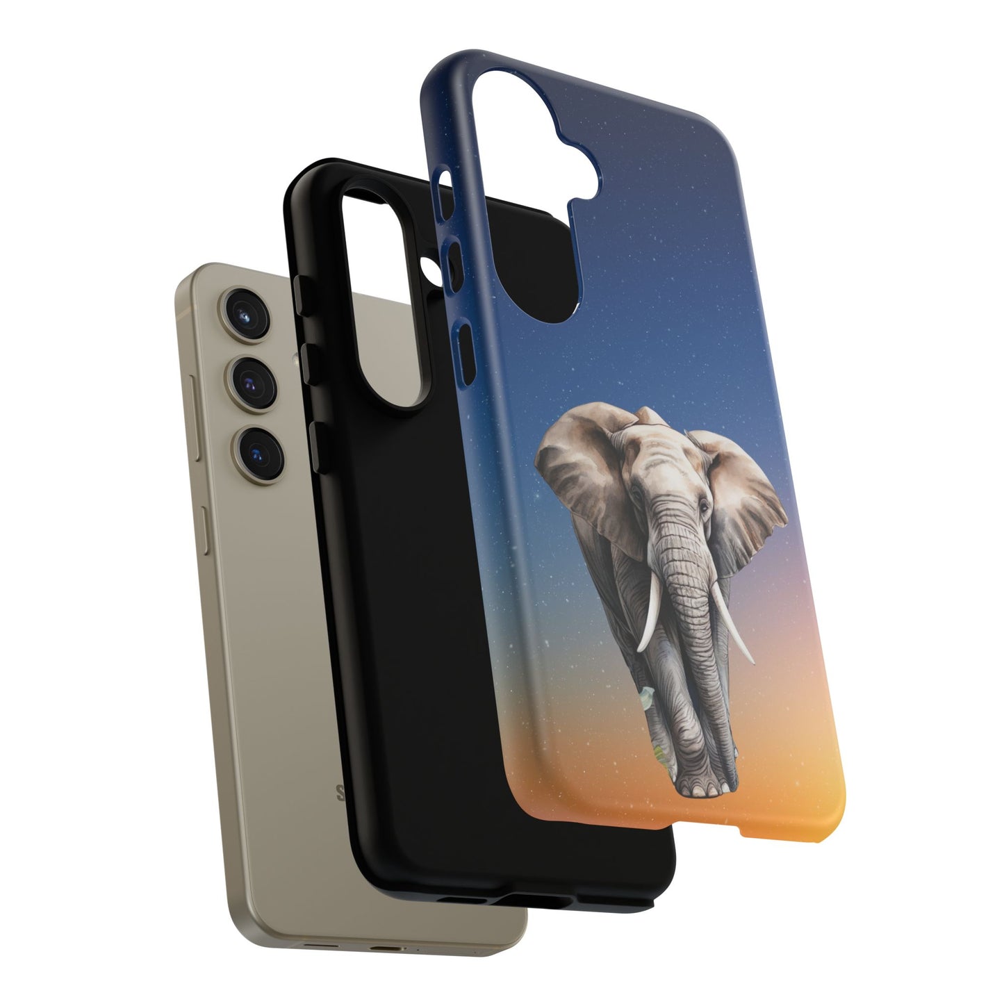 Celestial Elephant Mobile Cover – Dreamy Night Sky Aesthetic