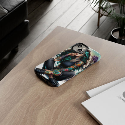 Urban Wildflower – Edgy Tattooed Beauty Mobile Cover