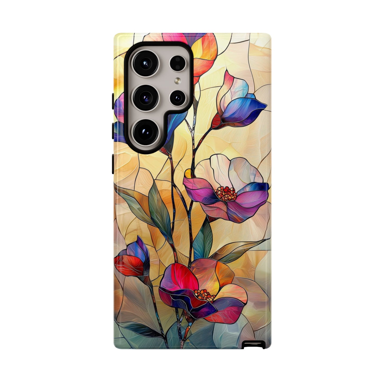Pastel Garden – Dreamlike Stained Glass Phone Case for iPhone, Samsung & Pixel