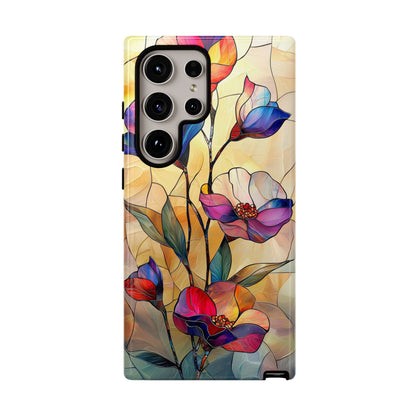 Pastel Garden – Dreamlike Stained Glass Phone Case for iPhone, Samsung & Pixel