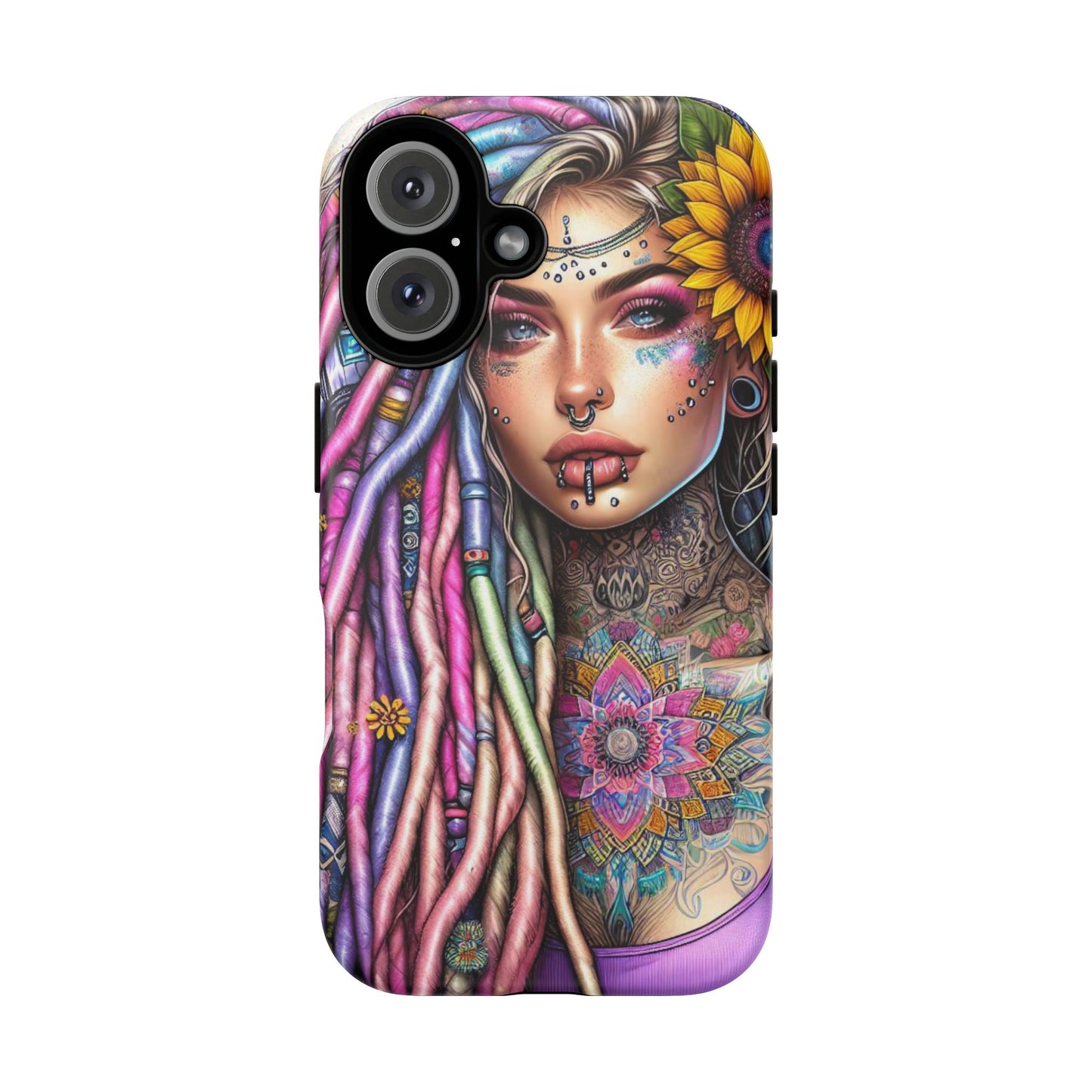 Boho Mandala Goddess – Ethereal Tattoo Art Mobile Cover