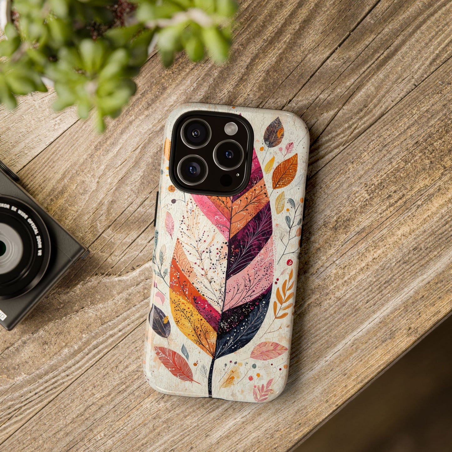 Boho Harvest Leaf Phone Case for iPhone, Pixel & Samsung