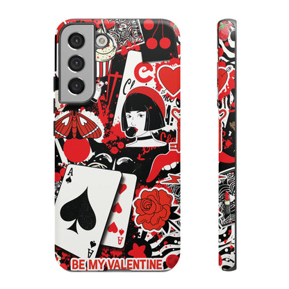 Bold Red & Black Ace Card Phone Case