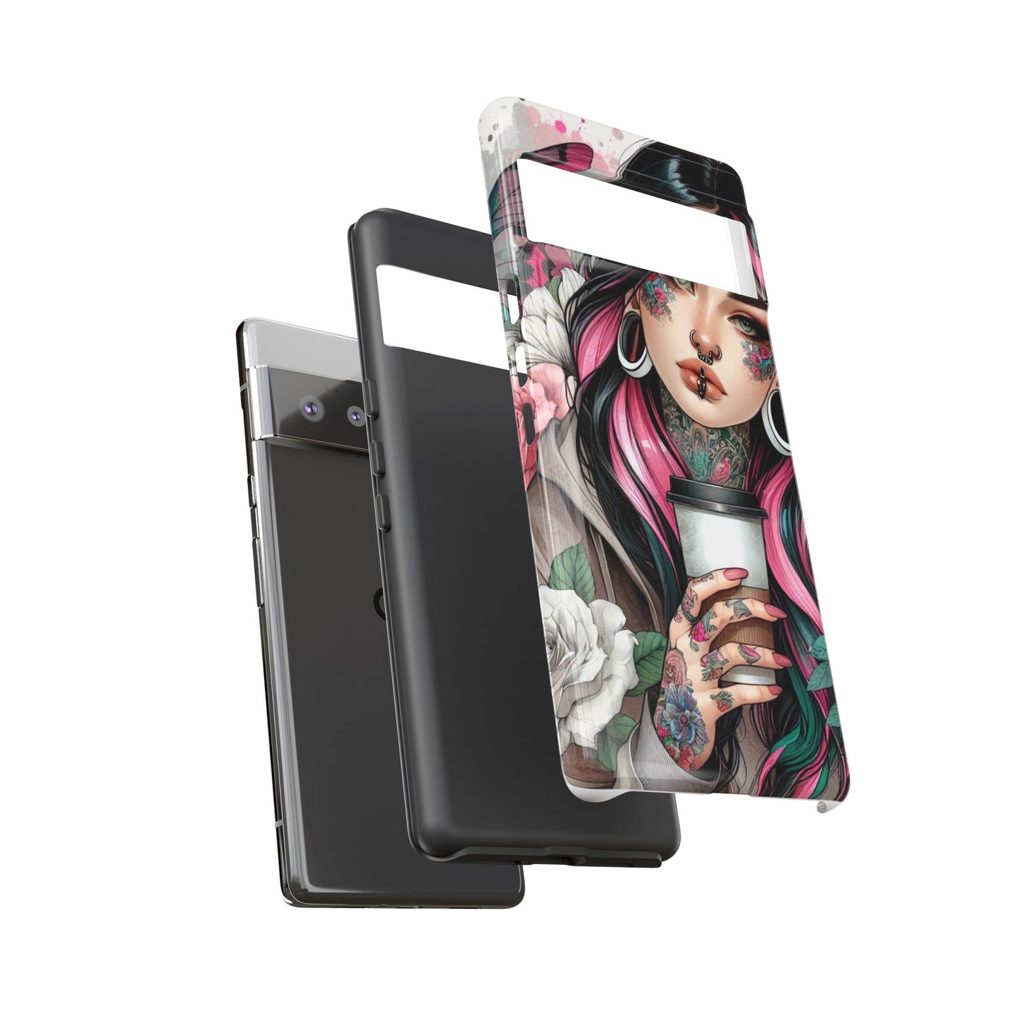Tattooed Coffee Lover Art Mobile Case
