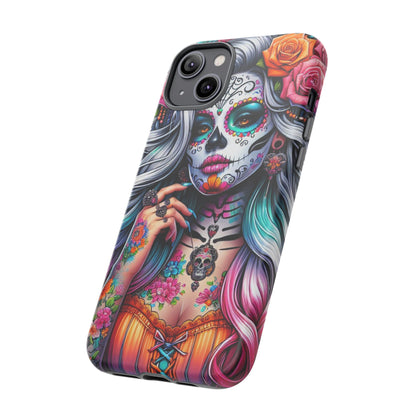 Sugar Skull Goddess – Día de los Muertos Floral Queen Mobile Cover