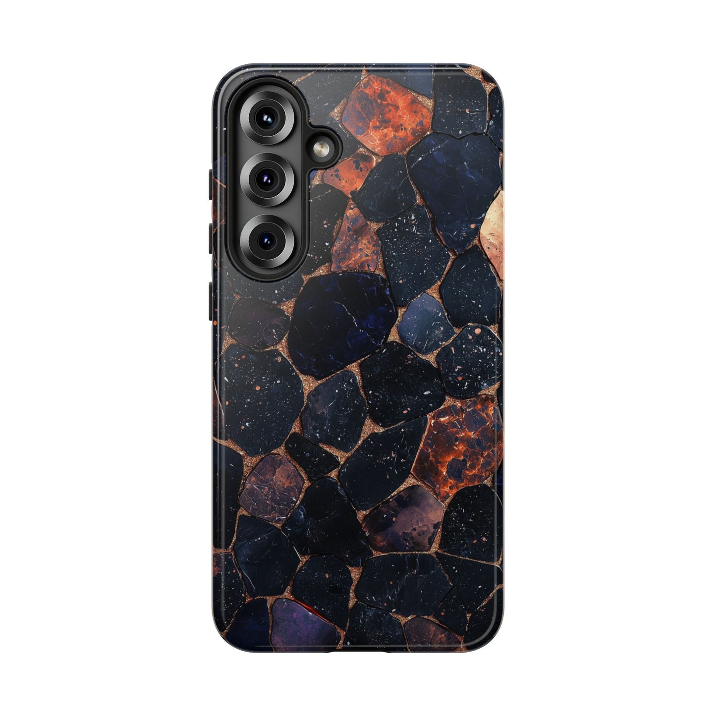 Dark Midnight Terrazzo Phone Case for iPhone, Google Pixel, Samsung