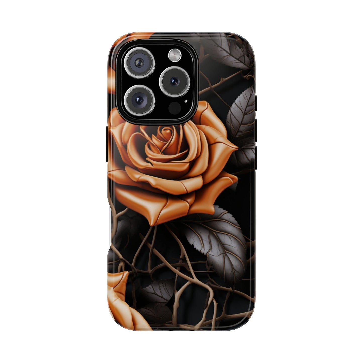 Midnight Gold Rose Mobile Case