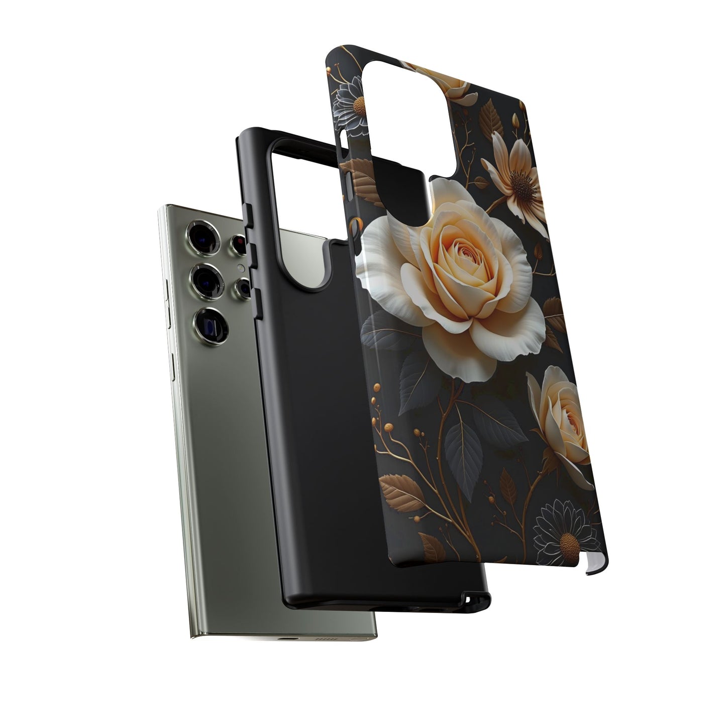 Elegant 3D Floral Design, Botanical Phone Case design for Iphone.