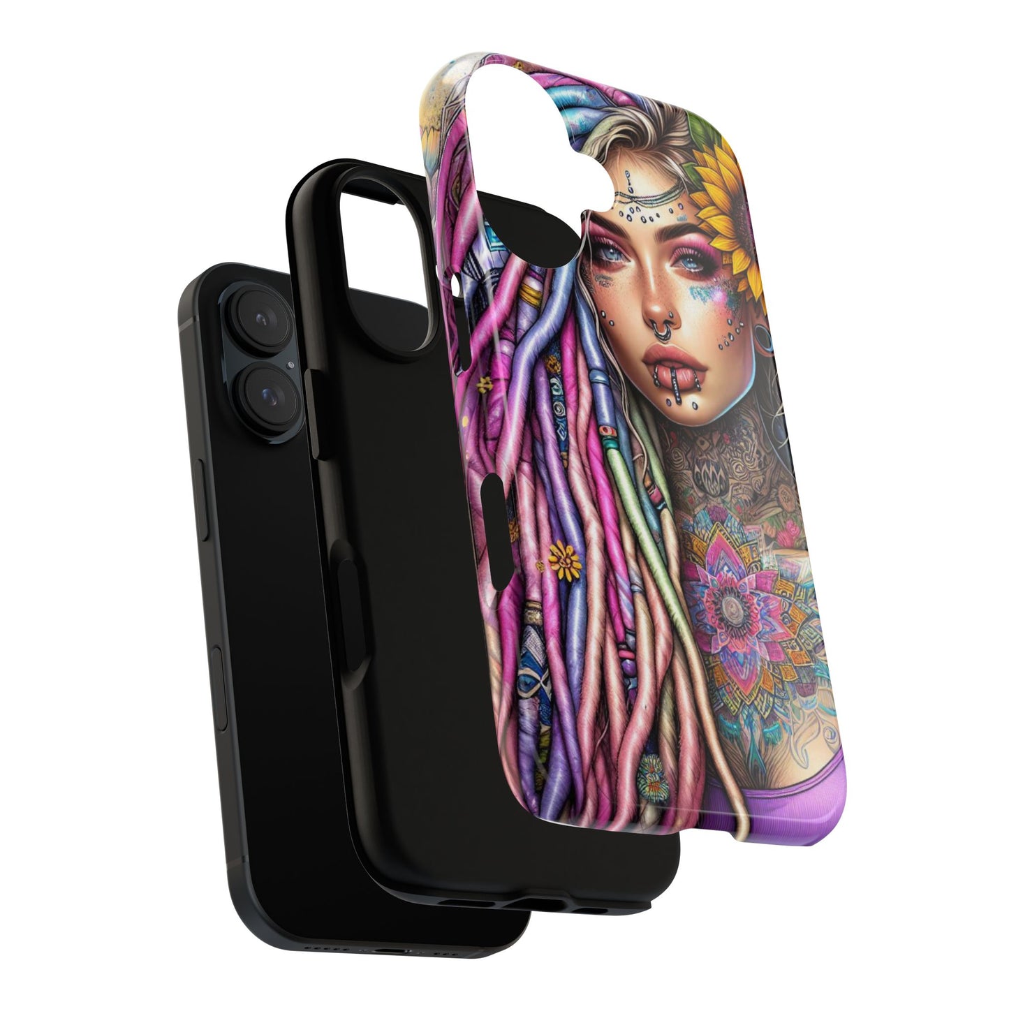 Boho Mandala Goddess – Ethereal Tattoo Art Mobile Cover