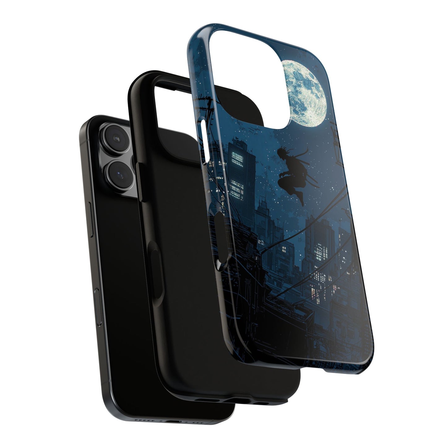 Moonlit Shadows: The Silent Ninja Phone Case for iPhone, Samsung & Pixel