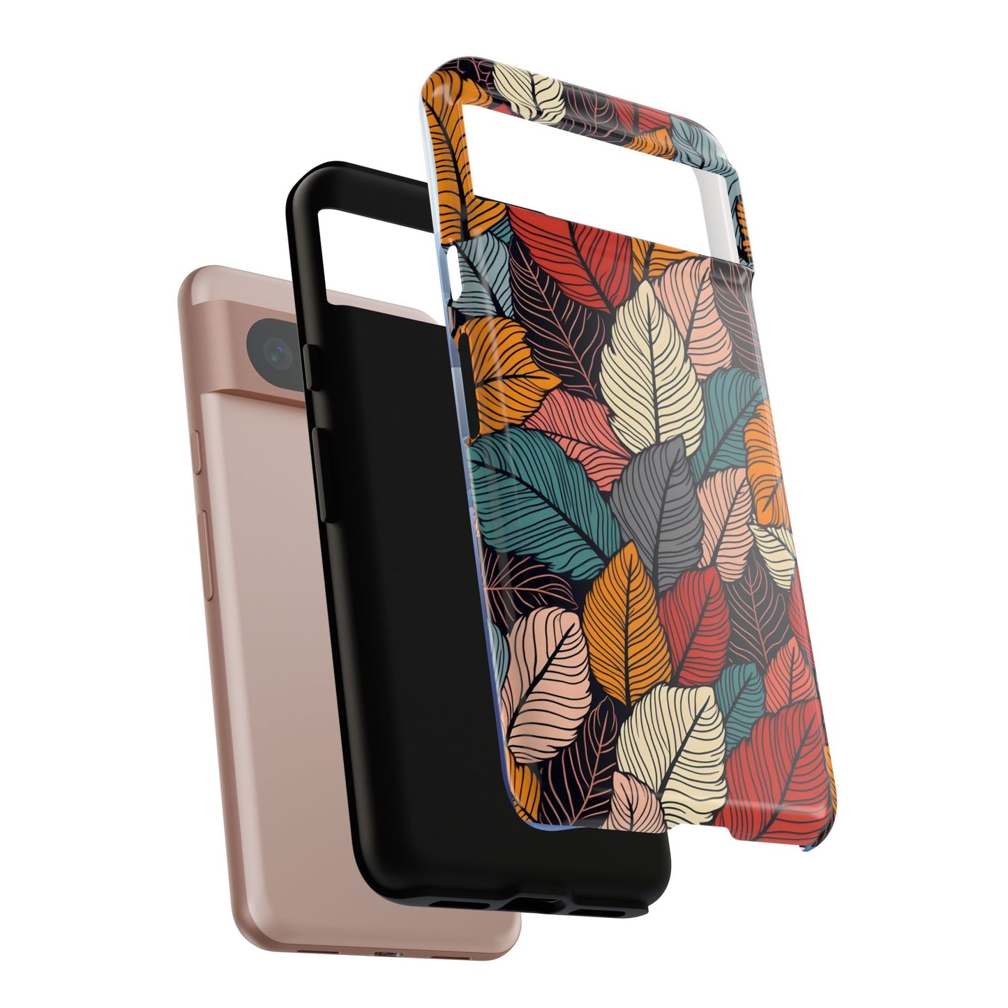 Colorful Abstract Leaves Pattern Design