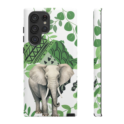 Tropical Elephant Mobile Cover – Nature-Inspired Boho Art