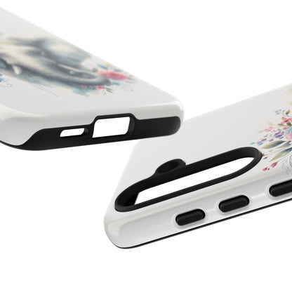 Floral Elephant Mobile Cover – Elegant Watercolor Art