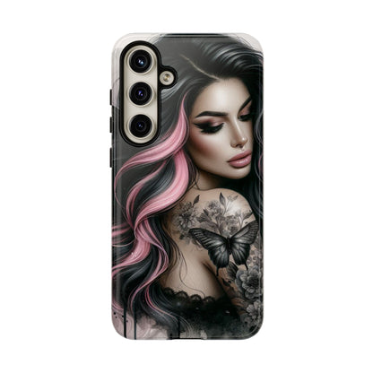Butterfly Noir – Gothic Beauty & Inked Elegance Mobile Cover