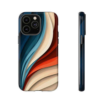Velvet Waves – Abstract Flow Phone Case for iPhone, Samsung & Pixel