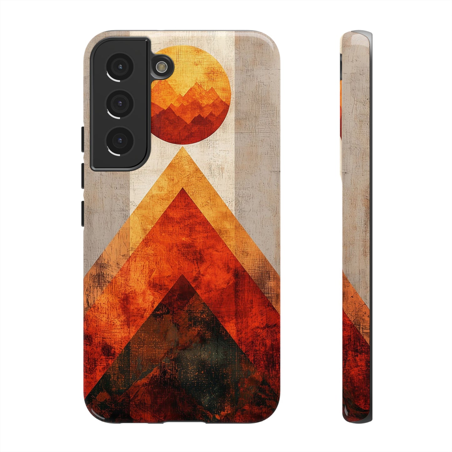 Boho Sun & Peaks Geometric Phone Case for iPhone, Pixel & Samsung