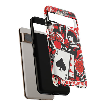 Bold Red & Black Ace Card Phone Case