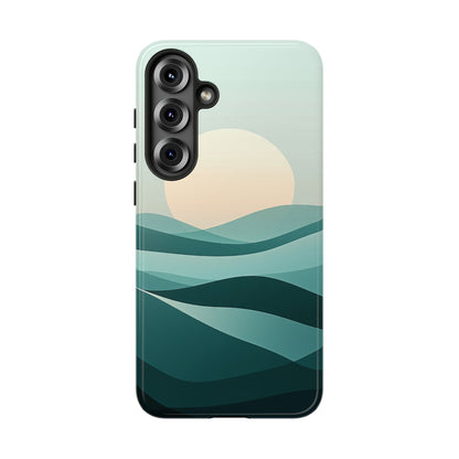 Tranquil Dunes – Abstract Sunset Phone Case for iPhone, Samsung & Pixel