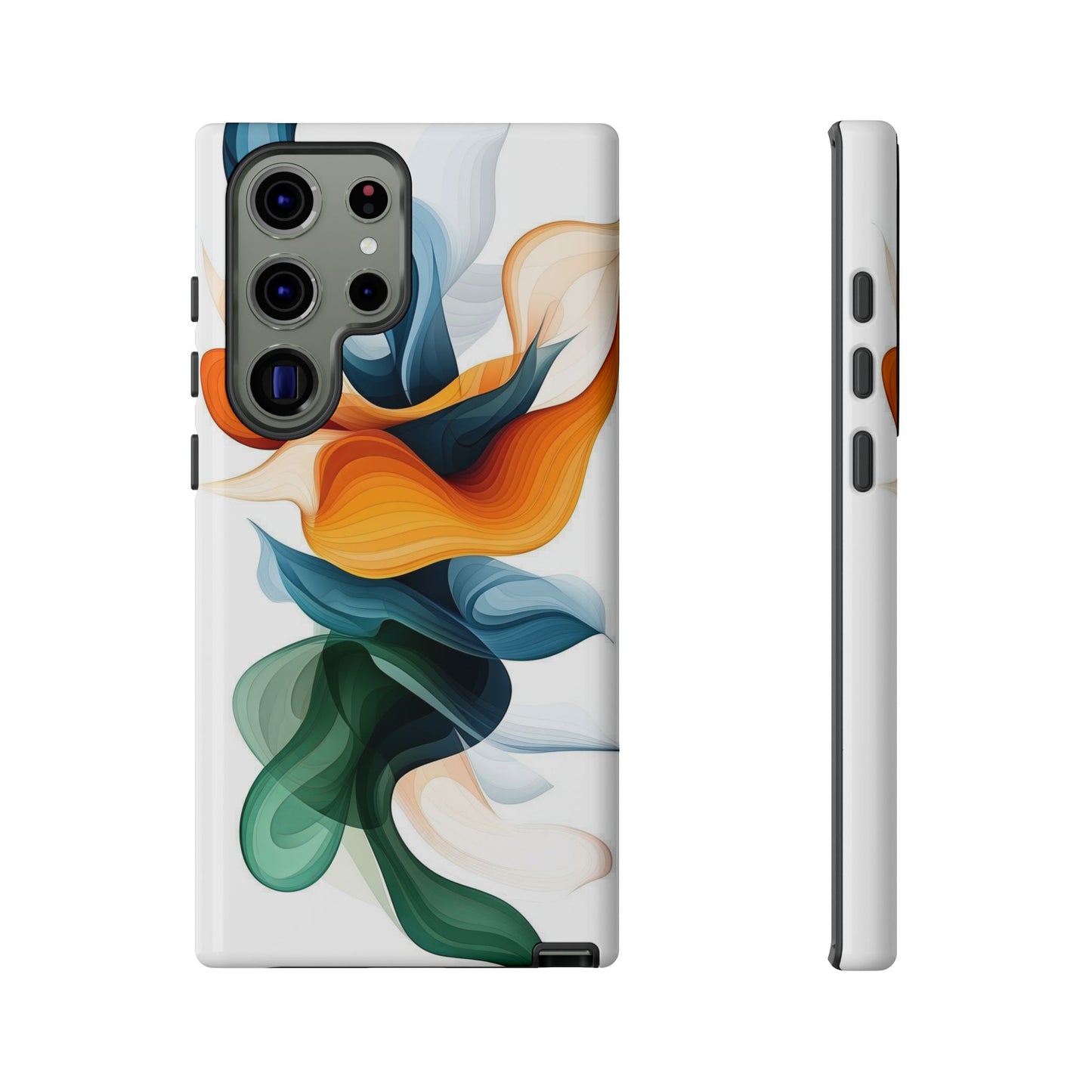 Verdant Flow – Modern Abstract Phone Case for iPhone, Samsung & Pixel