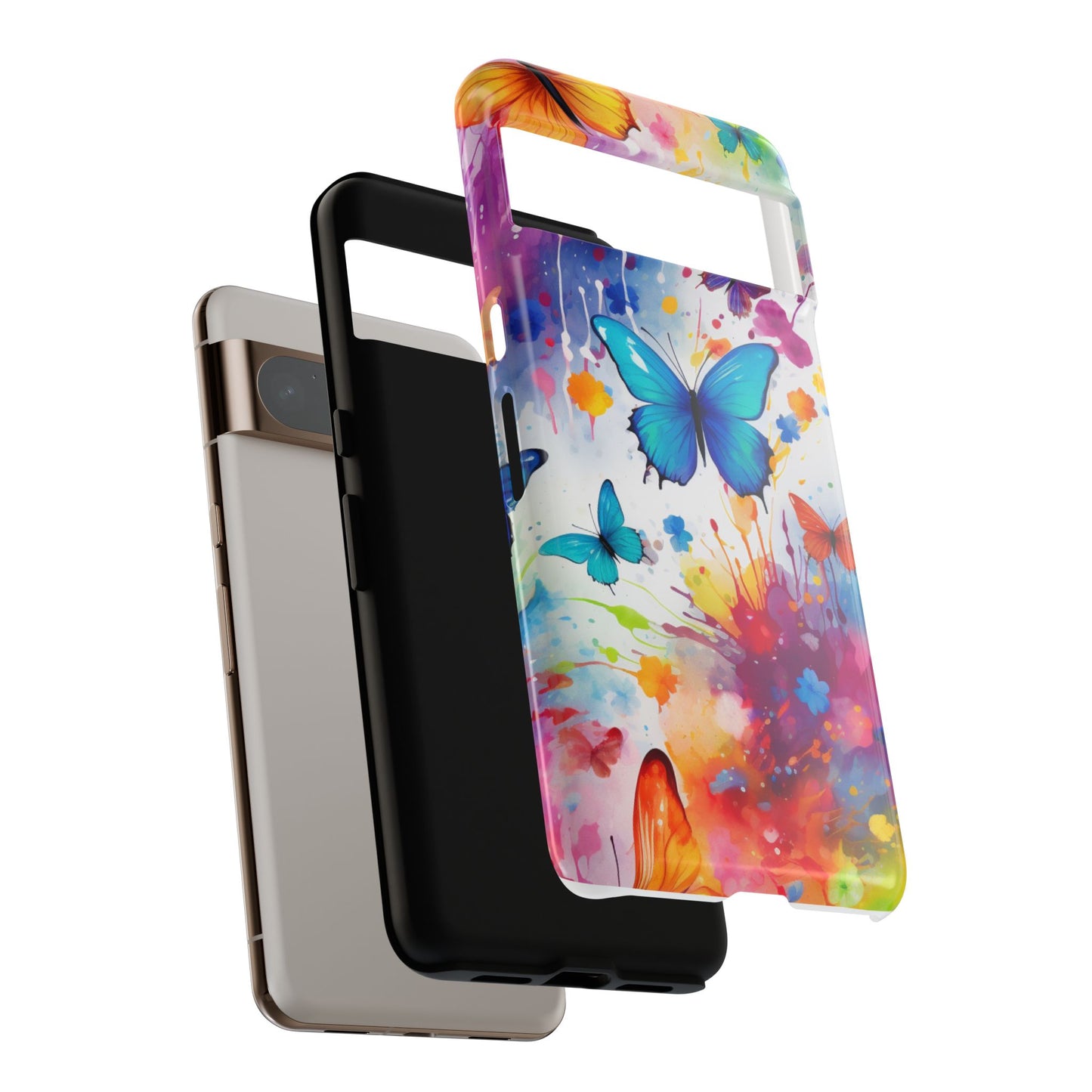 Vibrant Watercolor Butterfly Mobile Case