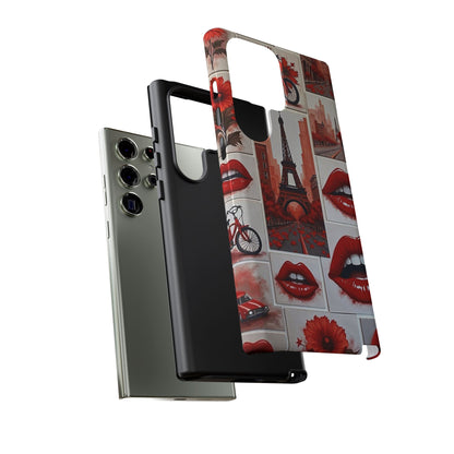 Red Lips & Eiffel Tower Phone Case