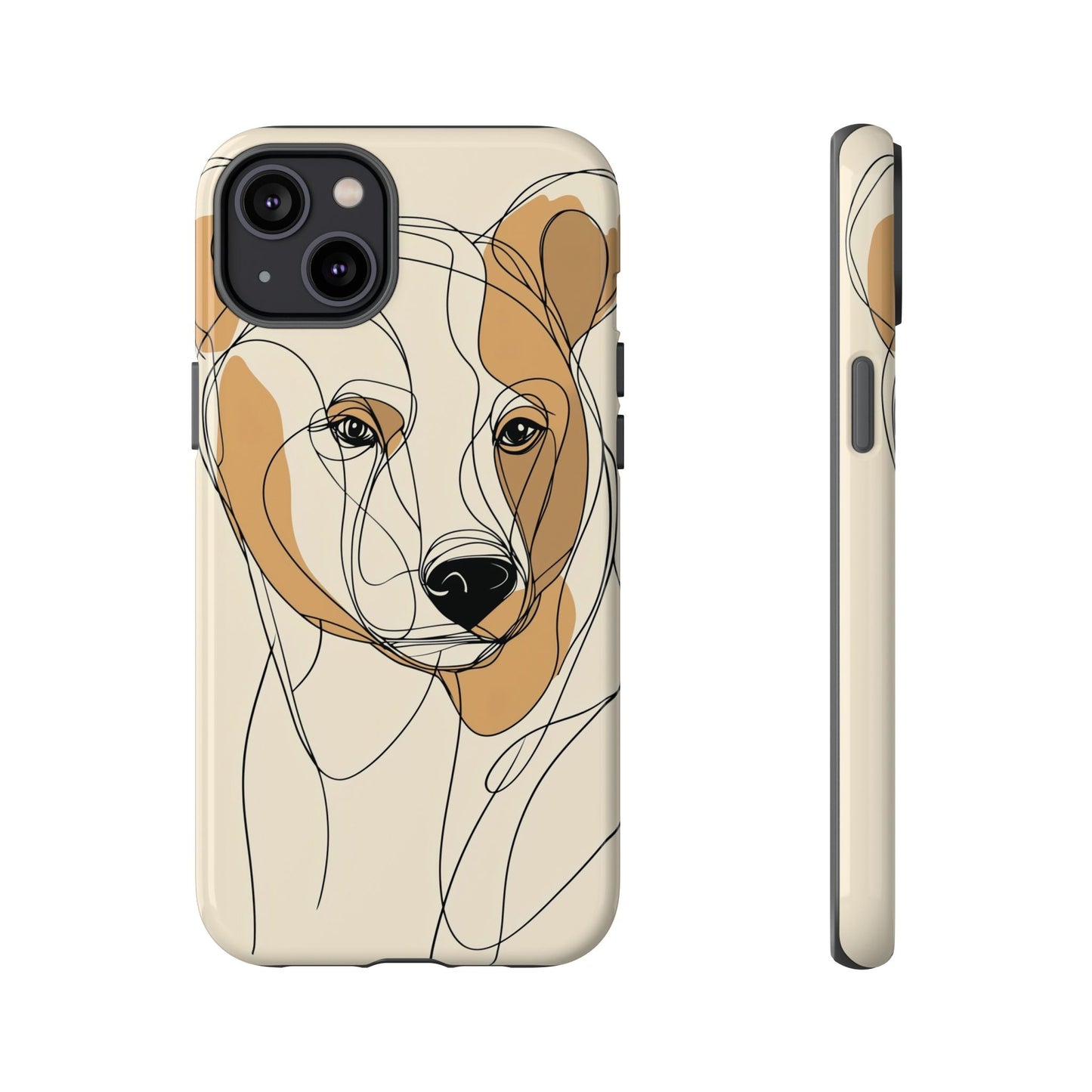 Soul of the Wild: Minimal Bear Portrait Phone Case for iPhone, Samsung & Pixel