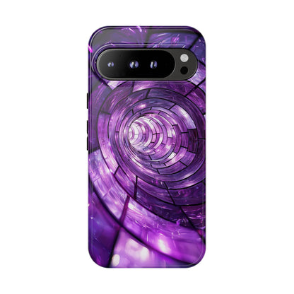 Hypnotic Spiral Optical Illusion Phone Case for iPhone, Samsung & Pixel