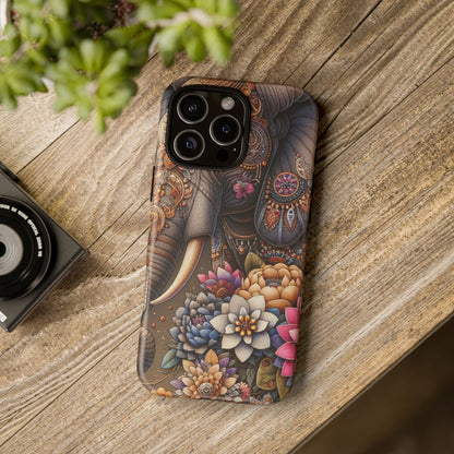 Royal Ornate Elephant Mobile Cover – Luxurious Bohemian Art